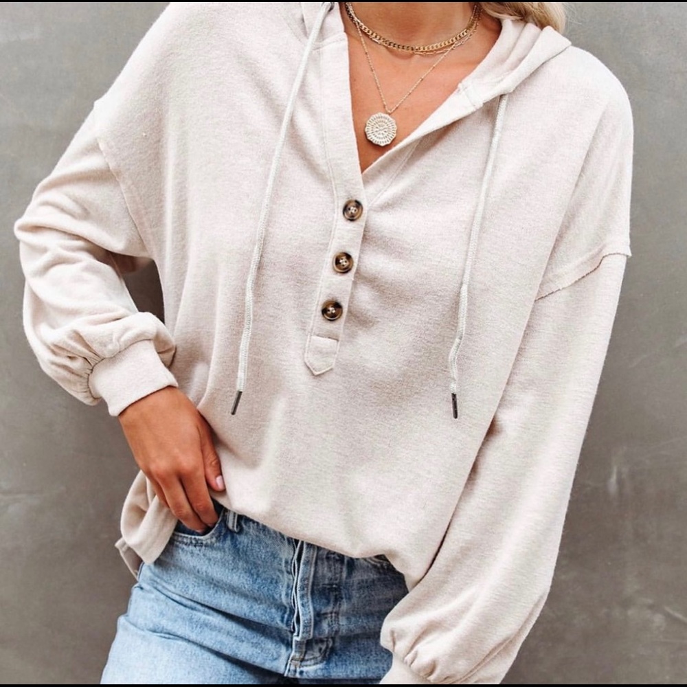 Love Riche Oversized Hooded Knit.